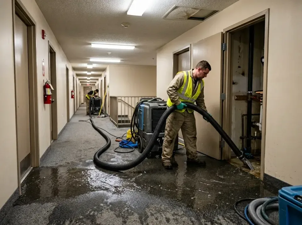 multi-unit-apartment-hallway-f-005 — frequently asked questions, Emergency Burst Pipe Water Extraction & Removal in Minneton…